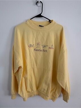 Vintage 80s/90s Wek The World Nantucket Embroidered Sweatshirt